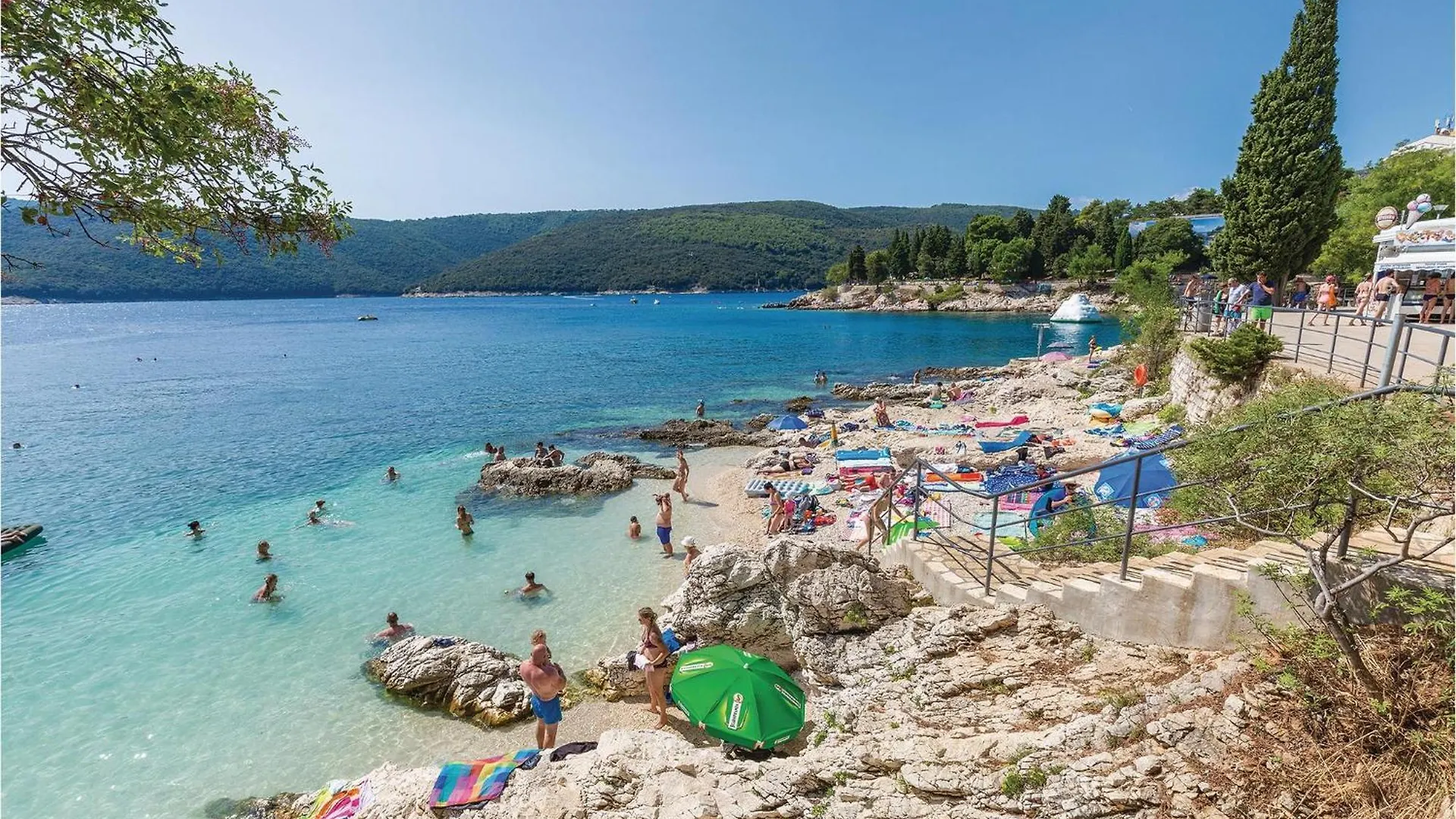 Stunning Apartment In Rabac With House Sea View